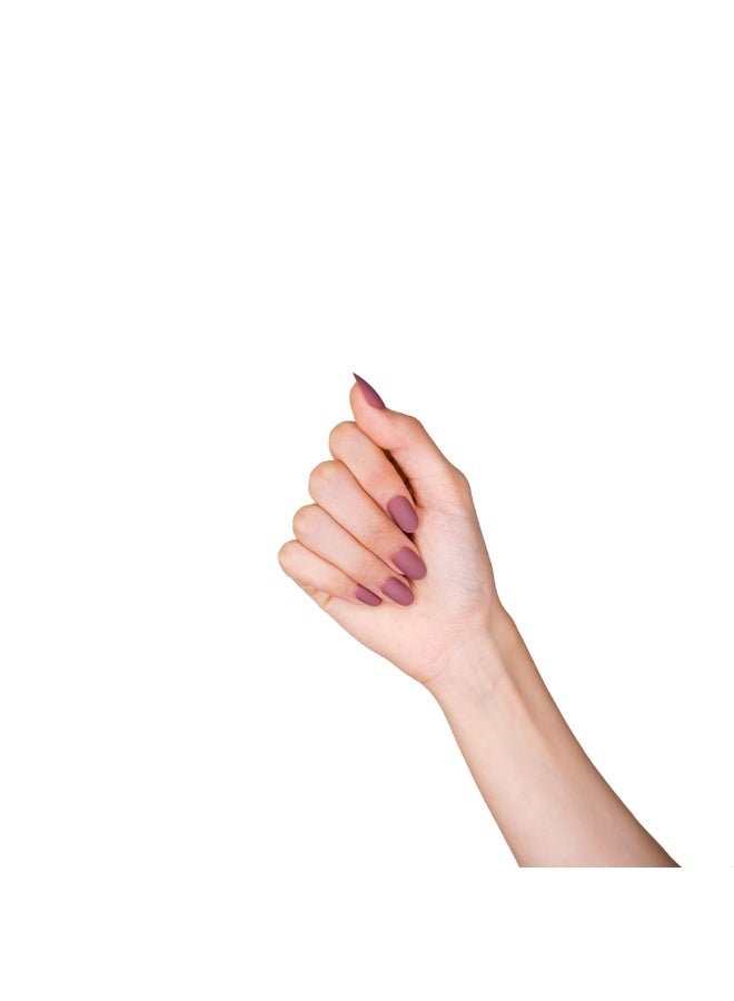 loca أظافر لاصقة مطفية بلون موف بيضاوي - Image 3