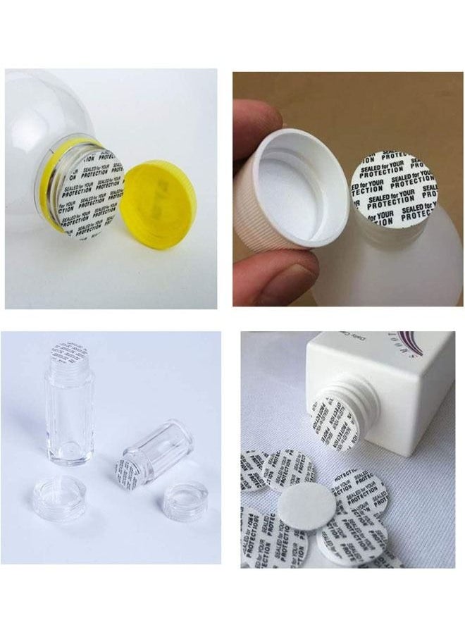 Generic - 200 Pack Self Adhesive Cap Seal Foam Waterproof Gasket Pressure Sensitive Line Foam Gasket For Cosmetic Plastic Glass Bottles 58mm - Image 1