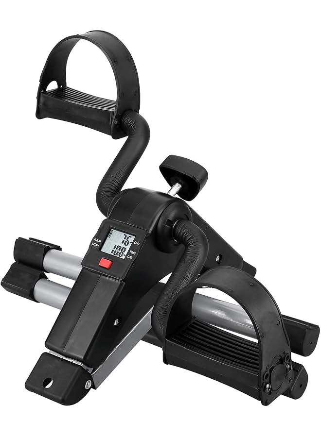 bunca Floor Exercise Bike Fitness Pedal Folding Bike Mini Bike Under Desk Hand Foot Exercise Bike Portable Arm Leg Exercise Machine With Lcd Display - Image 3