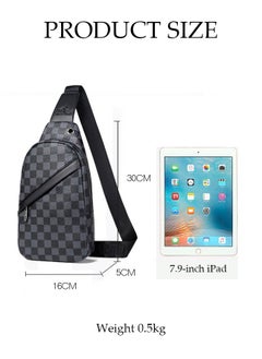 DUNISO Compact Chest Bag for Men Waterproof Crossbody Bag Multipurpose Chest Shoulder Bag with Buckle Multi-pocket Everyday Carry Bag Sling Bag for Travel Work Sports  - Image 4