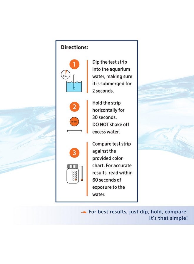 Aqueon Ammonia Aquarium Test Strips 50 Count - Image 2