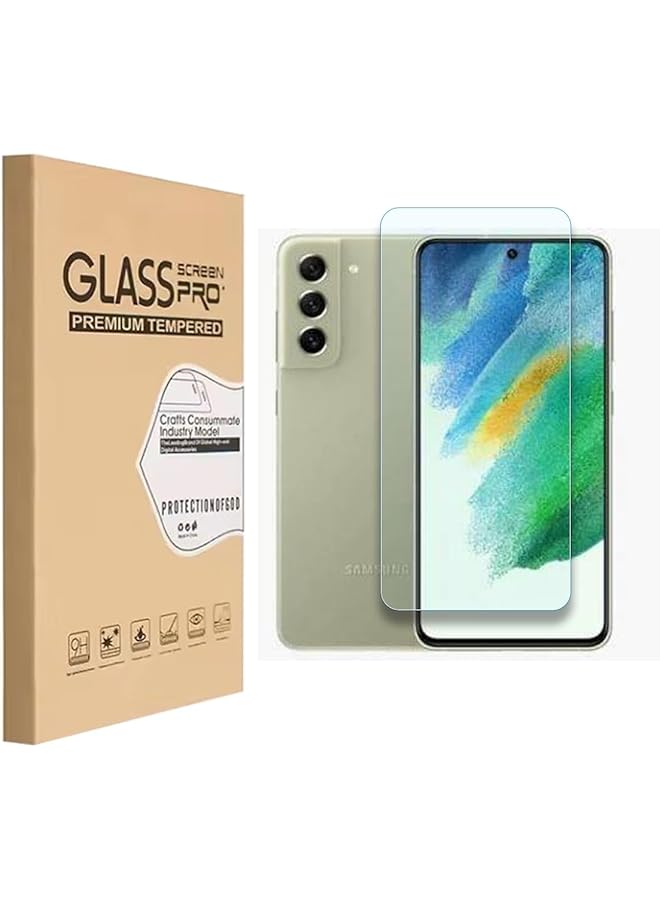 إيروريكس واقي شاشة Samsung Galaxy S23Fe، واقي شاشة من الزجاج المقوى لهاتف Samsung Galaxy S23Fe الذكي، طبقة مقواة عالية الدقة 9H، مضاد للخدش، حساس للمس، حماية من السقوط - Image 1