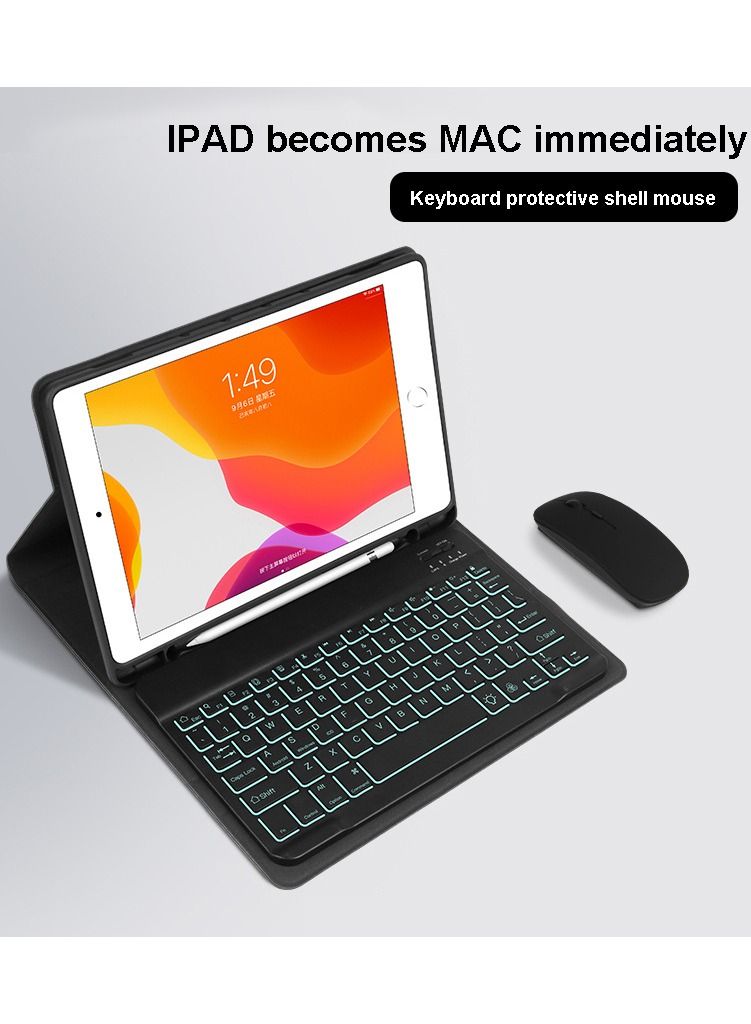 NIBEMINENT Tablet PC Case for iPad with Keyboard and Mouse 