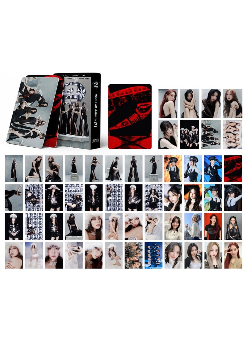 55 قطعة من بطاقات LOMO لألبوم SuperLady 2 من (G)I-DLE بطاقات الصور المصغرة الثانية من GIDLE I SWAY أعضاء K-POP هواة التجميع تحيات موسم GIDLE 2025 - Image 2