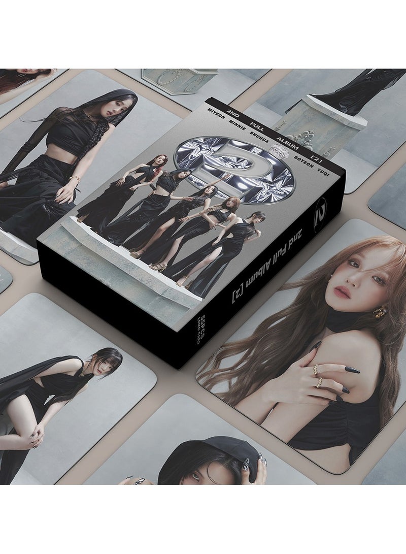 55 قطعة من بطاقات LOMO لألبوم SuperLady 2 من (G)I-DLE بطاقات الصور المصغرة الثانية من GIDLE I SWAY أعضاء K-POP هواة التجميع تحيات موسم GIDLE 2025 - Image 1