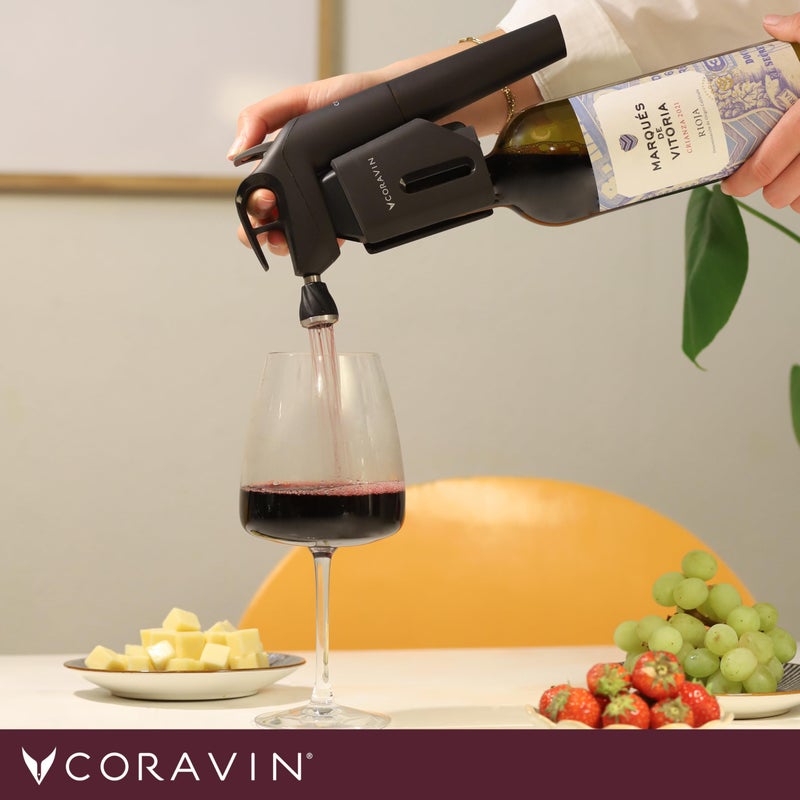 Coravin Timeless Three Plus Wine By-the-Glass System in Black - Image 4