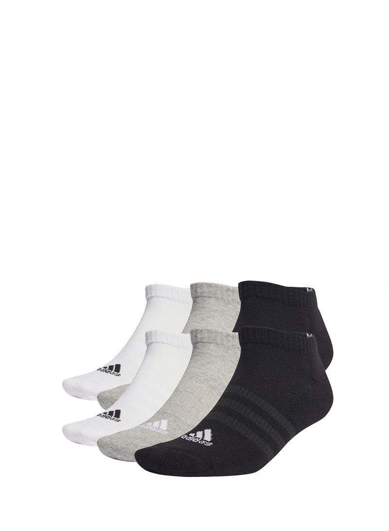 Adidas 6 Pack Cushioned Low-Cut Sports Socks  - Image 1