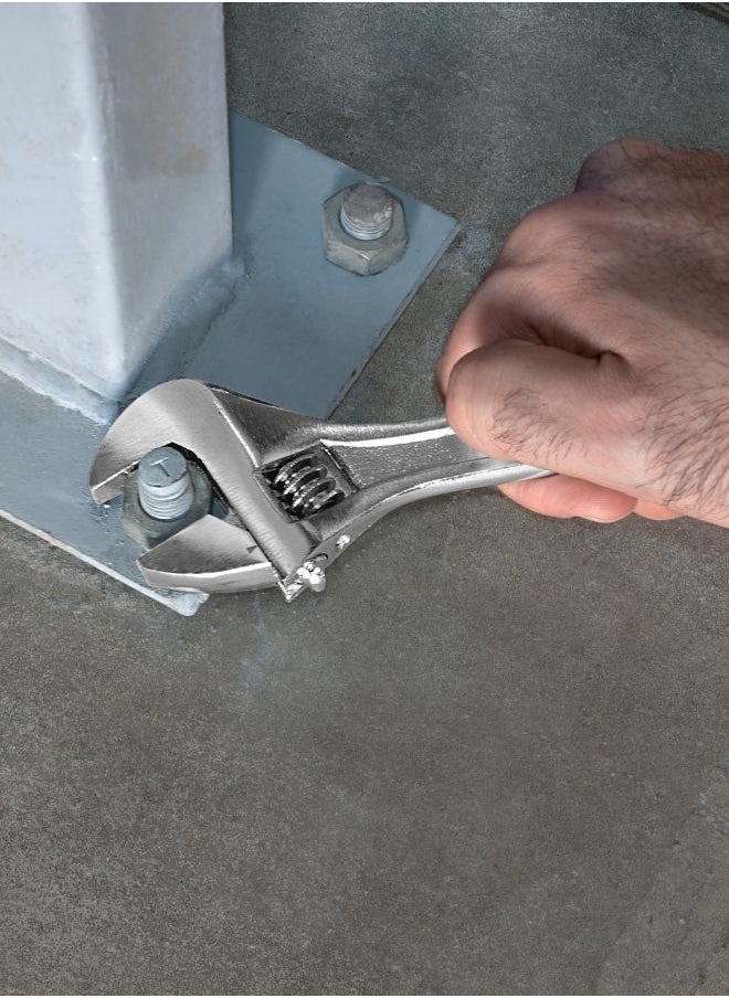 VTOOLS 6 Inch Cabon Steel Adjustable Wrench  - Image 4