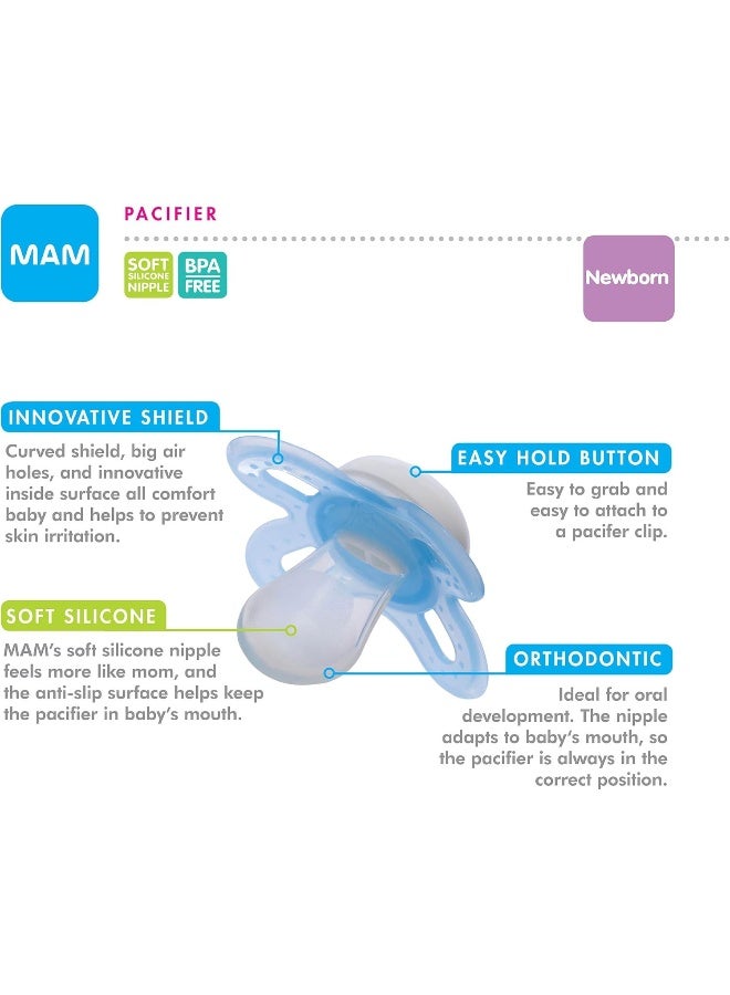 MAM Start Silicone Pacifier, Colors May Vary, 2 Count - Image 5
