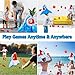 Ynanimery Pool Game Toys Pool Floats Shark Water Toys 3in1 Inflatable Basketball Hoop Football Head Hoop Ball Games Great Gifts for Kids Adults Indoor Outdoor Summer Beach Family Birthday Cool Party - Image 4