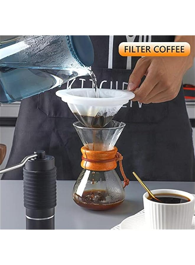 3pcs Kitchen Ultra-Fine Nylon Mesh Strainer 5.51 Inch, Plastic Sieve Fine Mesh with Handle Kitchen Tool For Soy Milk, Coffee, Milk, Yogurt, Juice,Tea Leaf Filter, Honey (400 mesh)  - Image 4