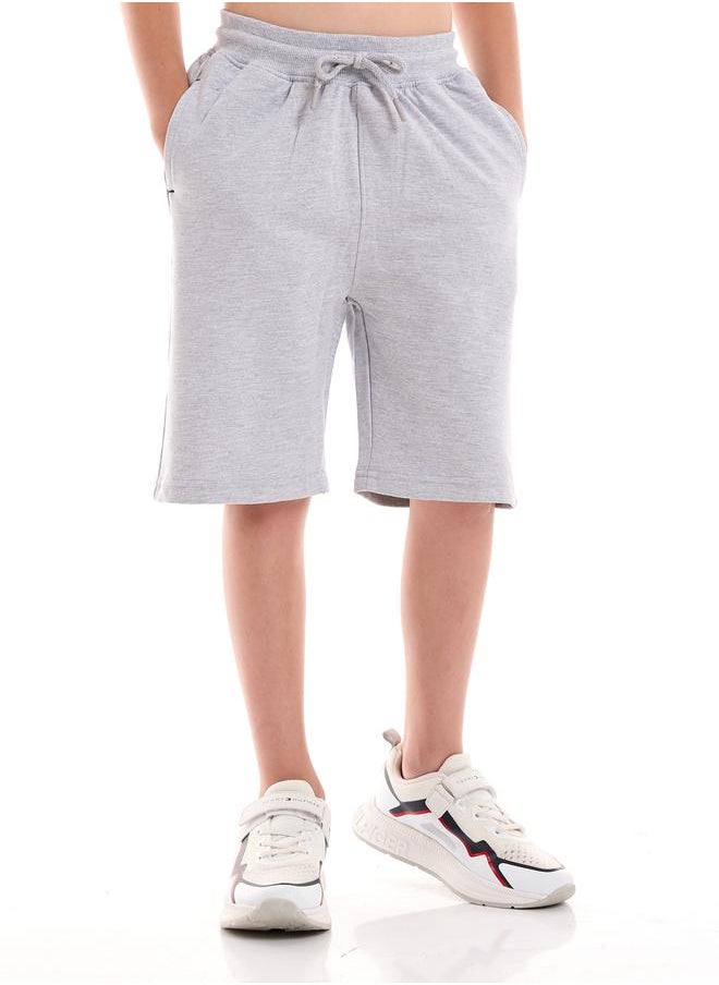 victor and jane - Embroidered Patch Printed T-Shirt & Shorts Set by Styli - Image 1