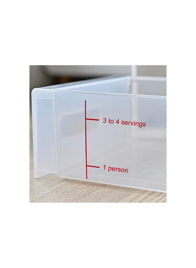 GGOOT Wall Mount Dry Food Dispenser/Double Cereal Dispenser,Wall-Mounted Press Out Grain Canister Distributor Convenient Storage Dual Control For Cereal Nuts Beans Trail Mix Candy Container  - Image 3