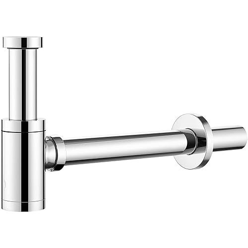 SPAZIO Stainless Steel Heavy Bottle Trap Set With Height Adjustable Waste Outlet Pipe For Bathroom, Wash Basin, Kitchen Sink, Chrome Plated - Image 1