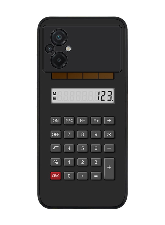 Stylizedd Rugged Black edge case for Xiaomi Poco M5 Slim fit Soft Case Flexible Rubber Edges Anti Drop TPU Gel Thin Cover - Calc (Black) - Image 1