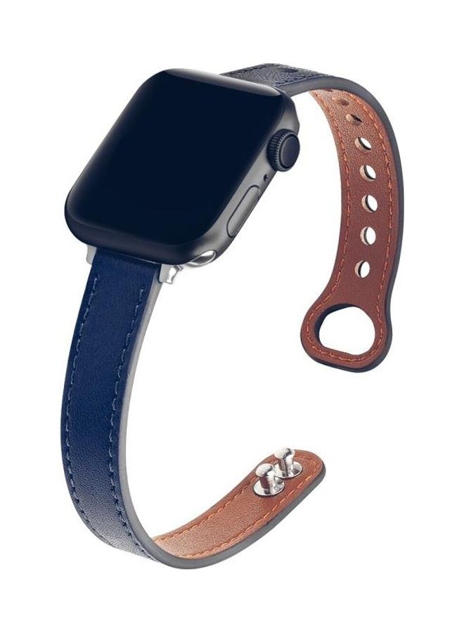 NIBEMINENT Replacement Watchband For Apple Watch Blue  - Image 3