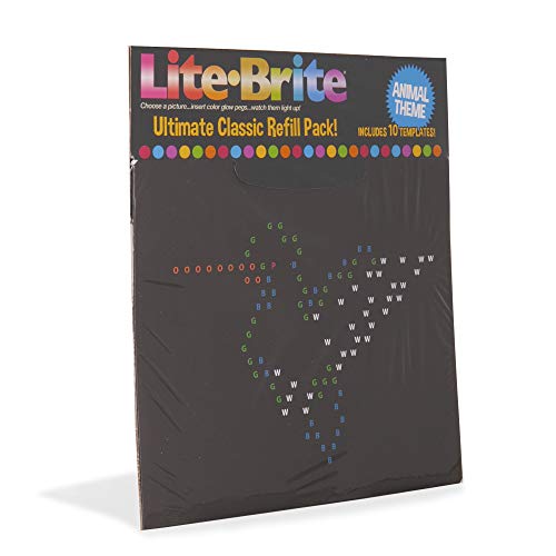 Lite Brite Ultimate Classic Refill Pack - Animal Theme - 10 Reusable Templates - Amazon Exclusive - Image 3