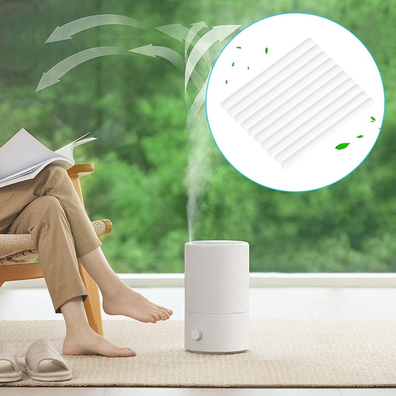 Denash 10 قطع من إسفنجات بديلة صغيرة محمولة لمرطب USB، أعواد إعادة التعبئة، ماصة للماء، بخار نقي، تنفس سهل لأغطية زجاجات المياه USB للمرطب - Image 4