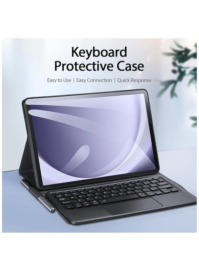 general Samsung Tab A9 Plus (X210/X215/X216) Keyboard Case Tablet Cover with Bluetooth Keyboard for Galaxy Tab A9+ Case - Image 3