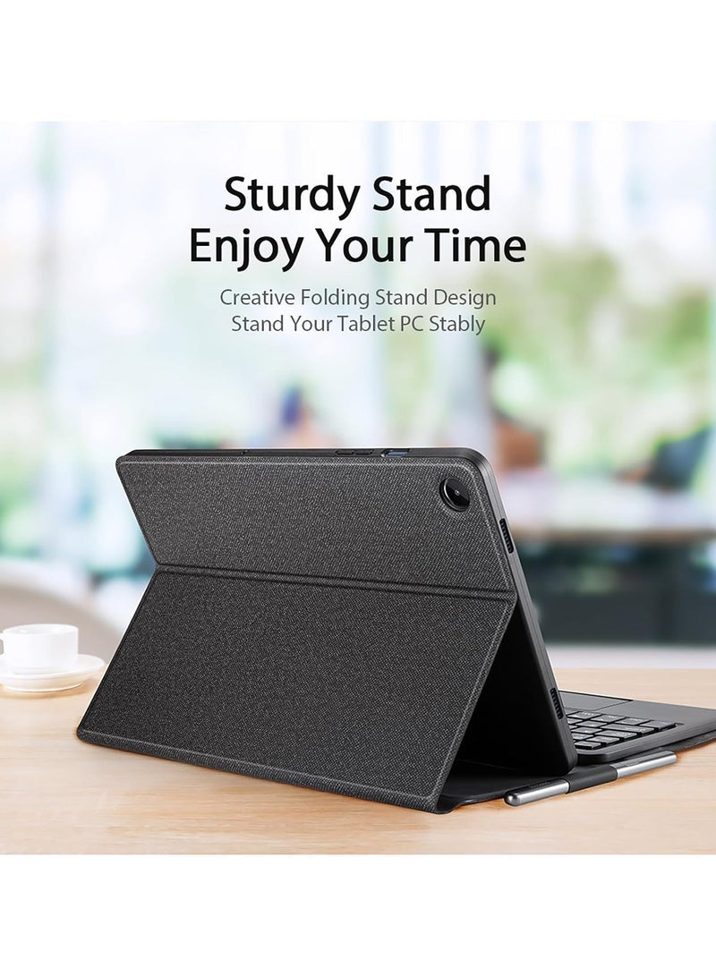 general Samsung Tab A9 Plus (X210/X215/X216) Keyboard Case Tablet Cover with Bluetooth Keyboard for Galaxy Tab A9+ Case - Image 2
