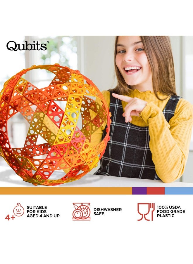 Qubits Stem Construction Set 100 Pieces An Open Play Engineering And Building Toy (Alternative To Blocks)  - Image 3