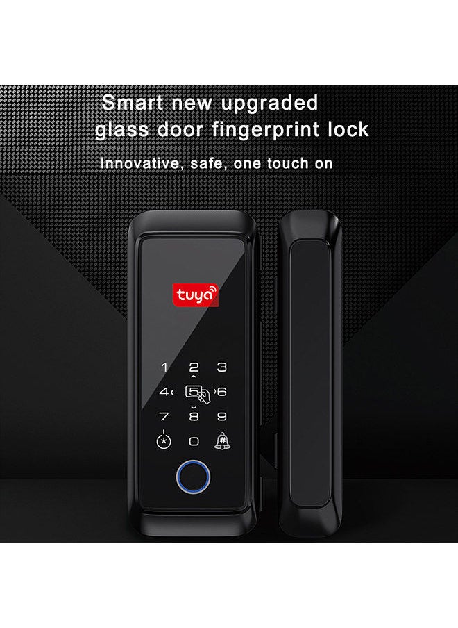 Tuya Smart Lock Fingerprint Lock Door Lock Keypad Door Lock with Handle Fingerprint Electronic Deadbolt Door Lock Smart Door Lock Compatible with Tuya APP