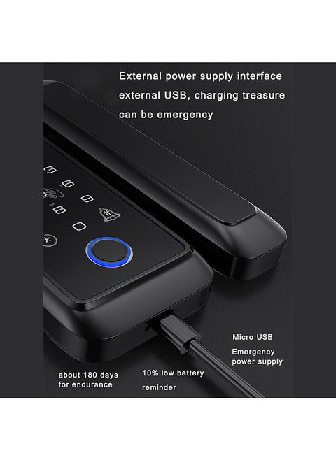 Tuya Smart Lock Fingerprint Lock Door Lock Keypad Door Lock with Handle Fingerprint Electronic Deadbolt Door Lock Smart Door Lock Compatible with Tuya APP