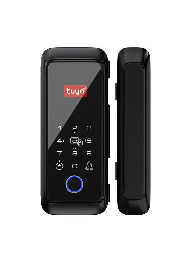 Tuya Smart Lock Fingerprint Lock Door Lock Keypad Door Lock with Handle Fingerprint Electronic Deadbolt Door Lock Smart Door Lock Compatible with Tuya APP