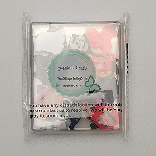 Chenkou Craft Random 20pcs Mix Lots Resin Flatback Flat Back Halloween Craft Embellishment Wizard Pumpkin Lantern Ghost Spider Skull Castle+Clear Box (20) - Image 5