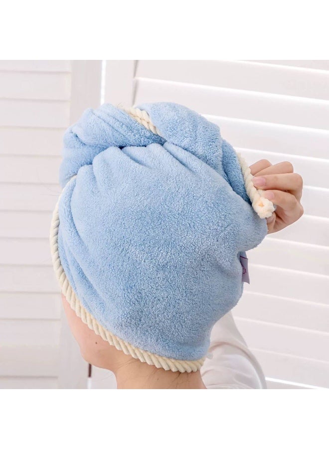 Microfiber Hair Bonnet, Towel, Hair Turbans for Wet Hair, Curly Hair, Hair Drying Towel, Multicolor - Image 1