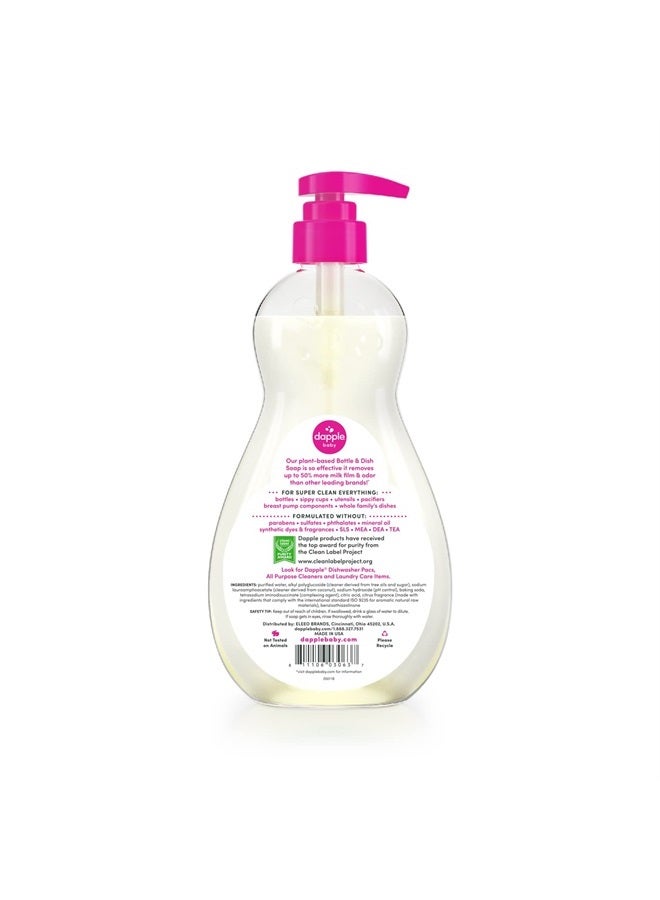 dapple Bottle and Dish Soap Baby, Fresh Citrus, 16.9 Fl Oz (Pack of 1) - Plant Based Dish Liquid for Dishes & Baby Bottles - Hypoallergenic Soap, Liquid Soap - Image 2