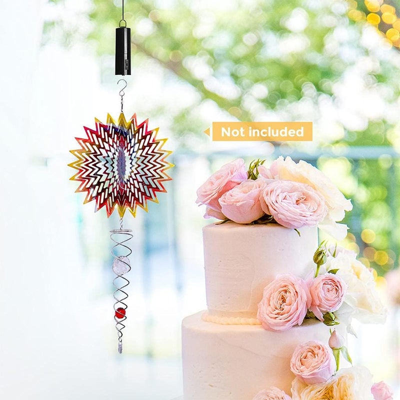 klarako Hanging Display Motor for Wind Spinner Ornament Hanging Decor Wind Chimes Mobile Battery Operated Motor，Not Included Battery - Image 3