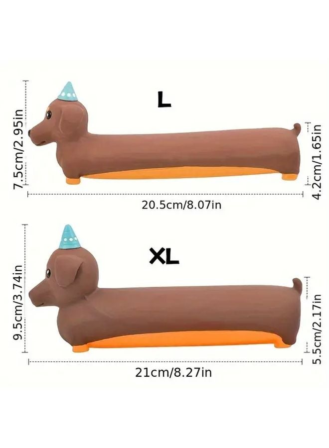لعبة كلب من المطاط الصديق للبيئة، جرو الموز النابح، تفاعلية، ألغاز للعب، متينة وآمنة، لا تحتاج إلى بطاريات - Image 3