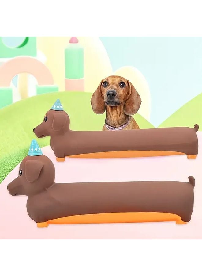 لعبة كلب من المطاط الصديق للبيئة، جرو الموز النابح، تفاعلية، ألغاز للعب، متينة وآمنة، لا تحتاج إلى بطاريات - Image 5