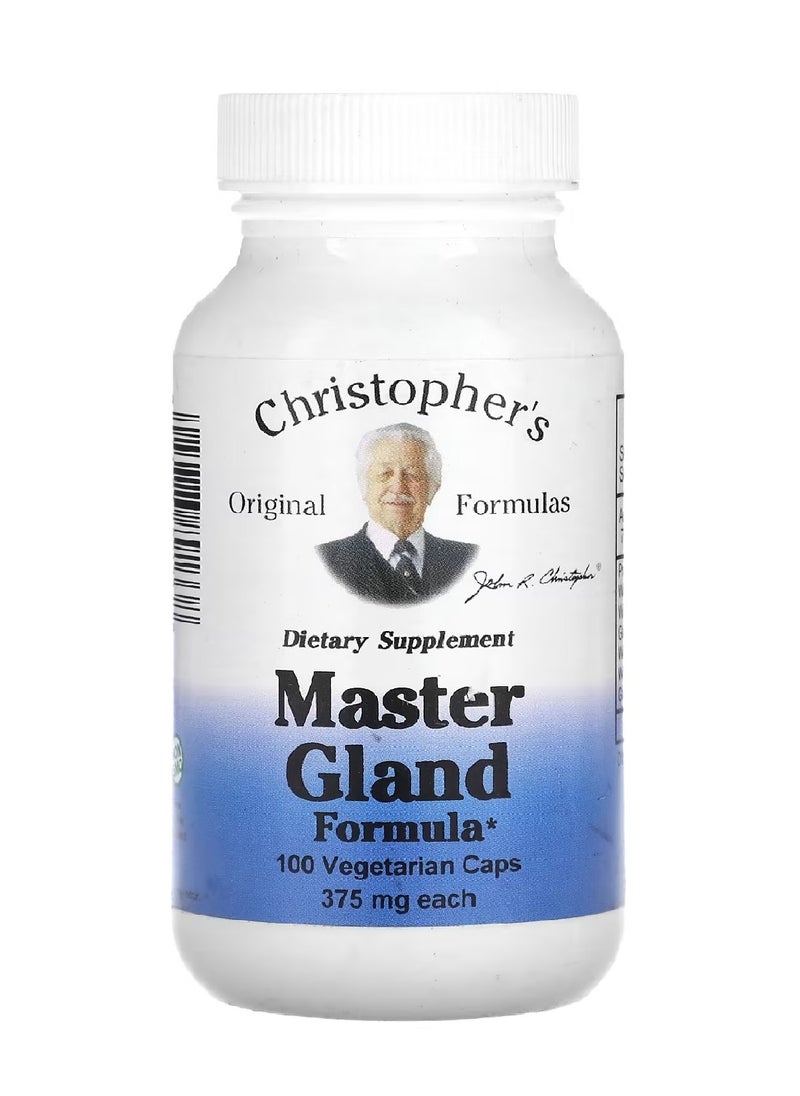 Christopher's Original Formulas Master Gland Formula 375 mg  100 Vegetarian Caps  - Image 1