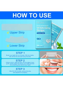 28pcs 9D Teeth Whitening Strips Upgraded Teeth Whitener Strips Enamel Safe Sensitive Teeth Whitening Individual Strips Gel Teeth Cleaning Strips for Fast Remove Yellowing Tooth Strips - pzsku/Z71A07FDDC77A4BEC5964Z/45/_/1731064052/4e58e156-8566-4595-bac0-79565debcc2a