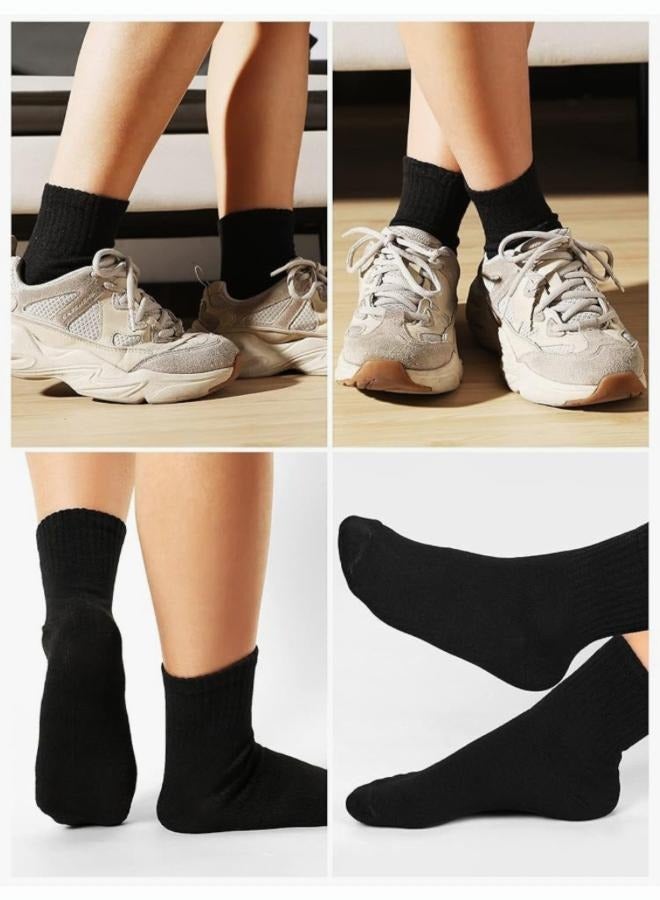 Men's Socks Set of 12 Pairs Black High Quality Men's Socks One size fits all  - Image 2