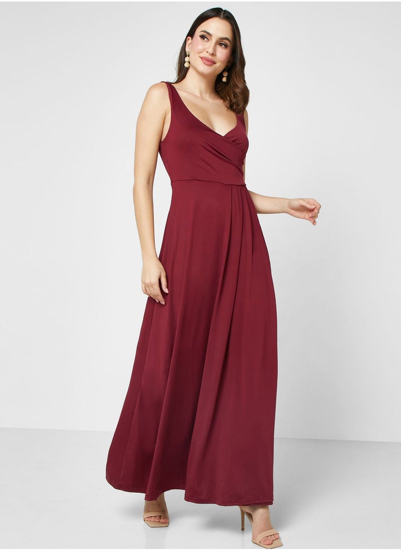ELLA - A-Line Dress With Slit - Image 1
