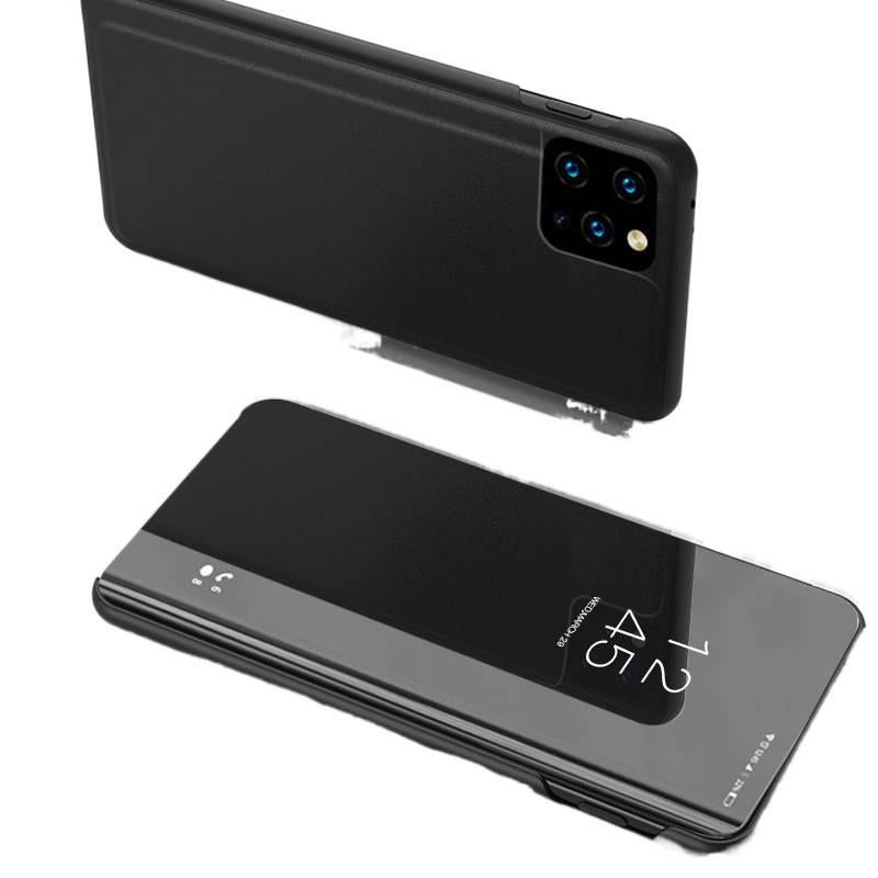 BB غطاء واقي بPlastic لـ iPhone XR مع حماية من السقوط ولمسة مرآة مطلية بالكهرباء مع مقاوم للصدمات مع تصميم غطاء قابل للطي باللون أسود مع مرآة من البلاستيك باللون الأسود - Image 1