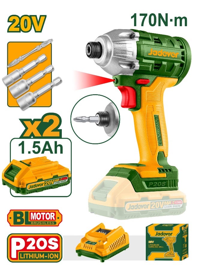 جاديفر  دريل 1/4 20 فولت 1.5 أمبير من جاديفر JDCD2512 - Image 1