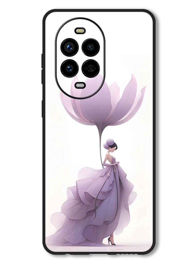 Theodor Case Compatible with Huawei Nova 13 Pro Protection Shockproof Bumper Cover Women Flower - Image 1