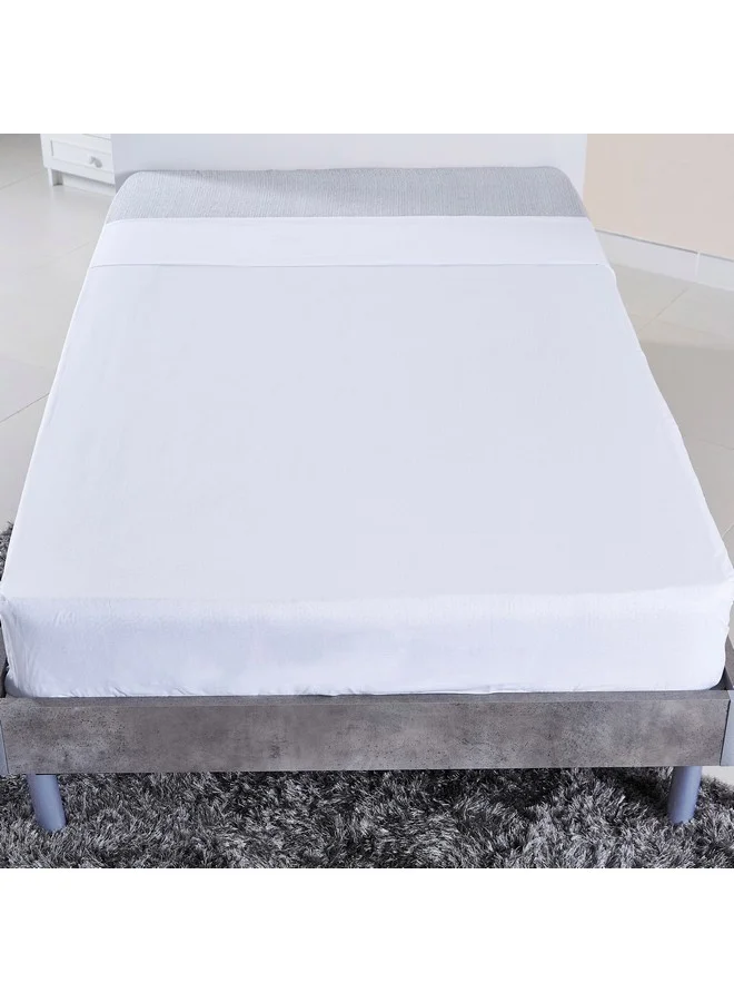 Home Box Ballina Solid Cotton Twin Flat Sheet 260 x 170 cm