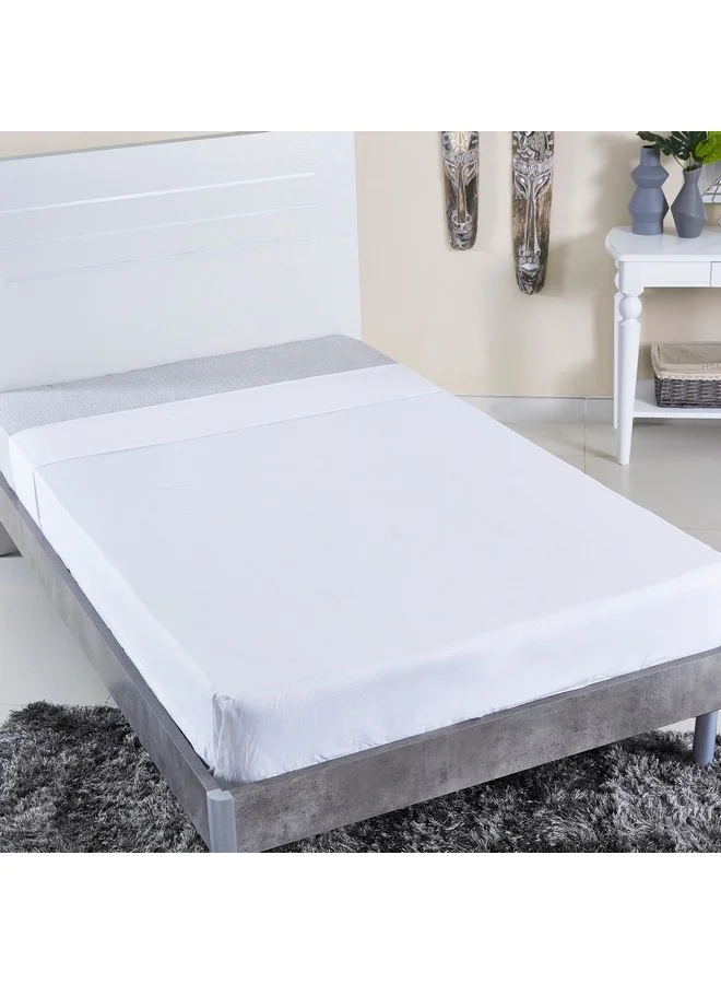 Home Box Ballina Solid Cotton Twin Flat Sheet 260 x 170 cm
