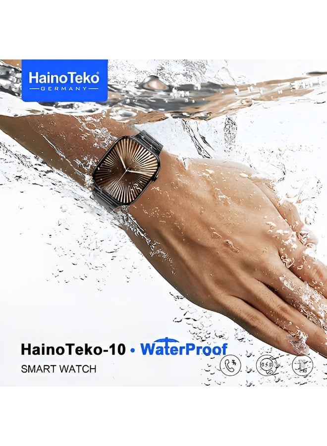 Haino Teko-10 Smartwatch, Waterproof, AMOLED Display, with 3 Pairs of Straps and Wireless Charger - Image 3
