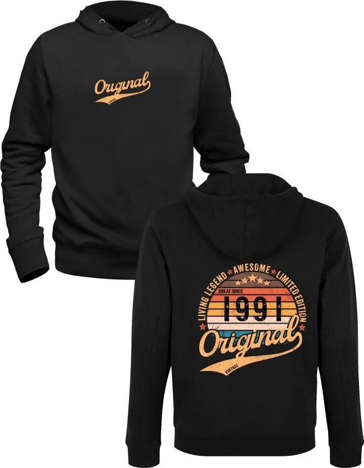 Alfa Tshirt Vintage Living Legend 1991 Black Front Back Printed Sweatshirt
