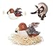 Potaroma Cat Toys Rechargeable Flapping Bird Sparrow Lifelike Chirp Tweet Touch Activated Kitten Toy Interactive Cat Exercise Toys for All Breeds Cat Kicker Catnip Toys 40 Inches - Image 3