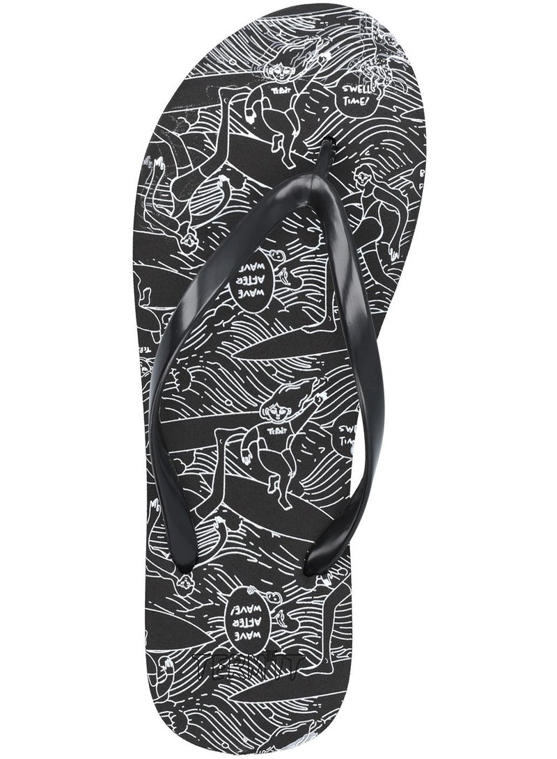 Termit Termit Women's Hawaii Flip-Flops Black/White – Comfortable & Durable, Stylish for Beach, Textured Outsole for Excellent Grip, Flexible Design  - Image 4