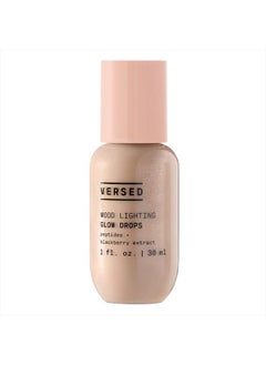 Mood Lighting Luminizing Glow Drops, Sheer Golden - Liquid Highlight & Bronzing Drops with Illuminating Light-Reflecting Pigments - Antioxidants & Hydrating Hyaluronic Acid - Vegan (1 fl oz)