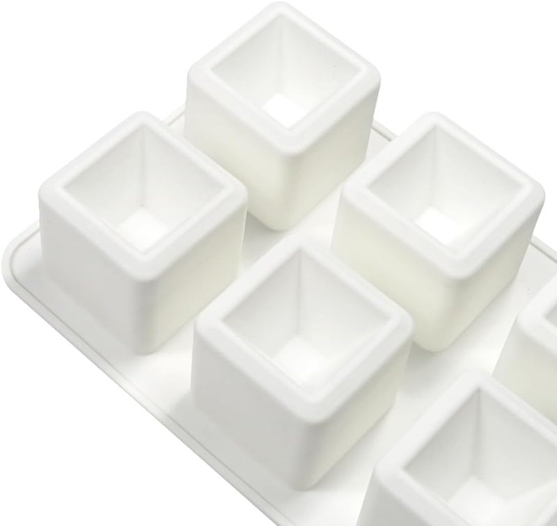 mostsom Silicone Mold Mousse Mold Round Shape Mousse Mould Silicone Cake Mold Baking Tool Dessert Bakeware (F_ Concave Square) - Image 4