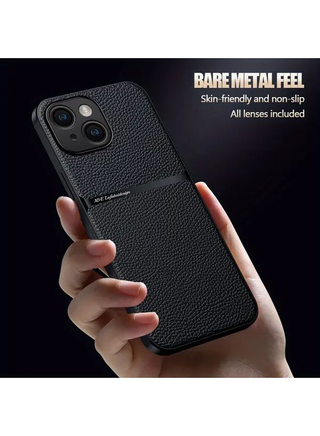 حافظة من الجلد الصناعي باللون الأزرق الداكن متوافقة مع iPhone 12 Pro Max وأيضًا مع iPhone 11 و12 و13 و14 و15 و16 Pro Max - Image 2